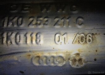 Audi A3/8P,VW Golf V 2,0Tdi org. Výfuk - 2