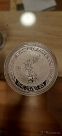 Korejská stříbrná mince. Tygr 1 oz - 2