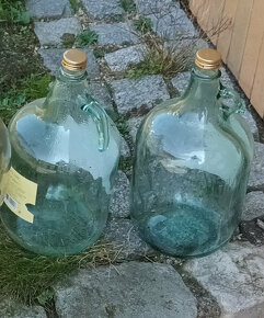 demižony o objemu 5l , 10l+ 5ks 1l láhve - 2