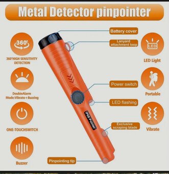 Detektor kovů standart IP68. - 2