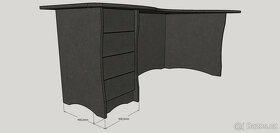 Kancelářský stůl MDF - 2