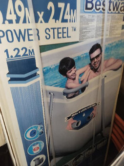 Bazén Power Steel 5,49 x 2,74 x 1,22 m set-nové - 2