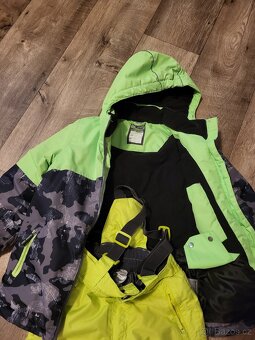 Zimní bunda vel. 122 a lyžařské kalhoty vel. 116 - 2