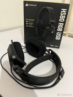 Sluchátka corsair hs80rgb usb - 2