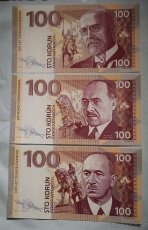 Bankovky Diana, Holmes, Connery, Masaryk, Beneš..Gábriš - 2