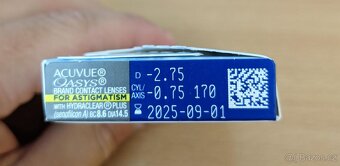 Kontaktní čočky Acuvue Oasys for astigmatism d -2.75 - 2