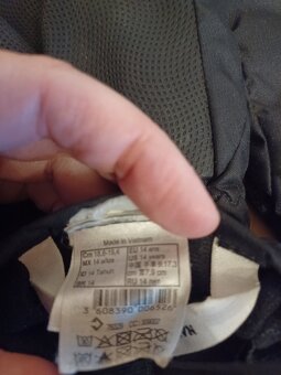 Rukavice Wedze černé 18,5cm 14let - 2