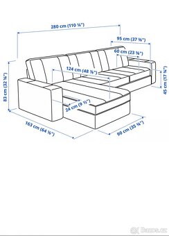 Rohová sedací souprava Ikea Kivik - 2