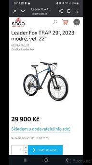 Horské kolo leader fox - 2