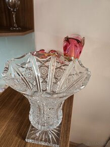 Luxusní broušená váza Bohemia Crystal - 2