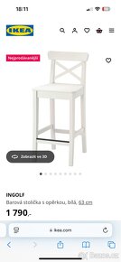 Ikea ingolf dětská/barová židle - 2