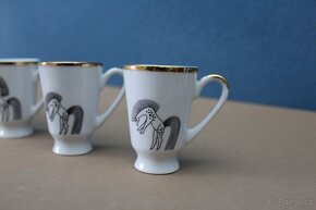 [Retro] Porcelánové likérky Jaroslav Ježek - 5ks - 2