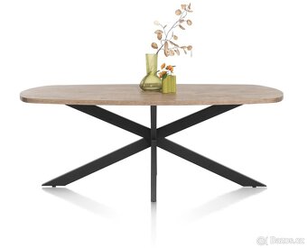 Nerozkládací jídelní stůl – Pavarotti 240 cm – oválný design - 2