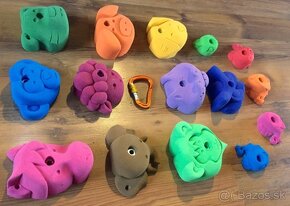 Nové dětské lezecké chyty THEREX Animal set - 15 kusů - 2
