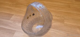 Ručně broušený velký křišťálový košík (mísa) - 2