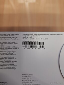 Apple Watch SE 3 GPS 44mm Midnight Aluminium Case with Midni - 2