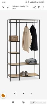 Stena do chodby (police a věšák) - 2