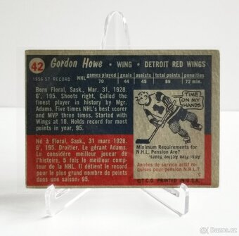Gordie Howe - Detroit Red Wings - Topps 1957-58 - 2