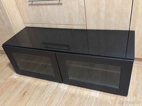 IKEA BESTA stolek, 120x42x38 cernohneda - 2