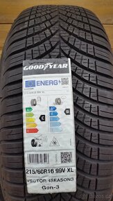 215/60 R16 NOVÉ celoroční pneumatiky GoodYear 2ks - 2