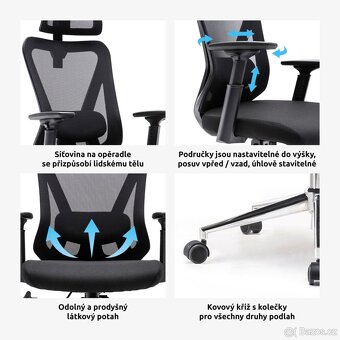 Zánovní kancelářská židle FUN - ergonomická - 2