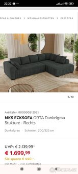 Sedací souprava ve tvaru L - 2