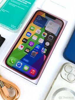 Prodám: KRÁSNÝ 🍏 Apple Iphone 13 128GB RED s příslušenstvím - 2