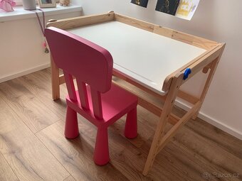 Dětský psací stůl Ikea Flisat se židličkou - 2
