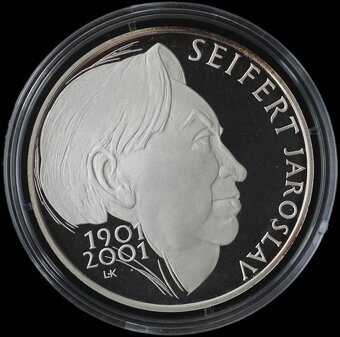 Mince 200Kč 2001 Jaroslav Seifert Proof ČNB - 2