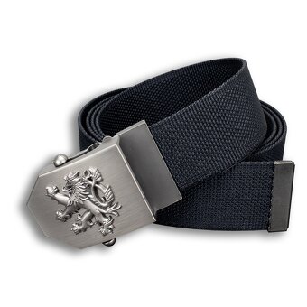 Opasek dárkový Český lev 4 cm - černý - 2