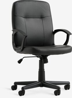 Kancelářská židle JYSK černá koženka - 2