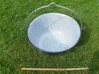 prodám příslušenství k vojenské kuchyni - velké modře smalto - 2