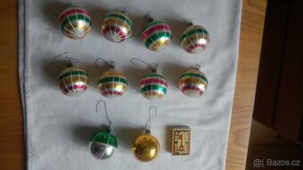 Starožitné vánoční ozdoby 10 kusů - 2