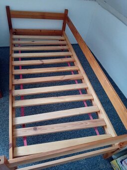 2x dřevěná maivní postel - 2