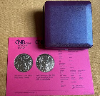 Zlatá mince ČNB Kněžna Ludmila BK - 2