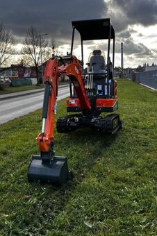 minibagr, motor Kubota, pásový bagr, bagřík, rypadlo - 2