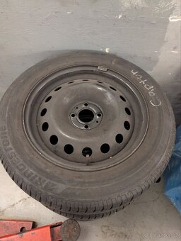 205/60 R16 letní pneu vč. Plech disků - 2