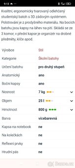 Studentský školní batoh Stil Indian sumer - 2