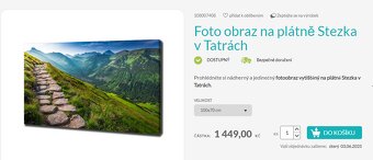 Foto obraz na plátně Stezka v Tatrách 100x70 cm - 2