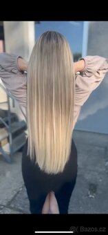 Vlasy 70 cm blond melír - 2