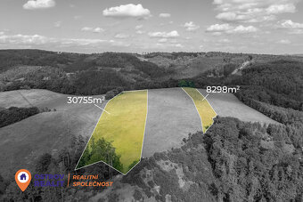 Prodej souboru zemědělských pozemků, 73 836 m², Městečko Trn - 2