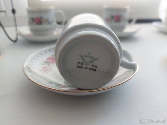 čínský porcelánová kávová sada - 2