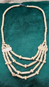 Náhrdelník slonová kost tyčky - 2