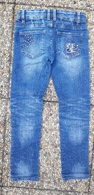 Dívčí džíny, USA vel. 7 slim = cca vel. 122 - 2