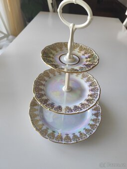 Porcelánový etažér talíř tři gracie - 2