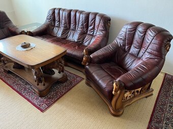 Prodám koženou sedací soupravu - 2