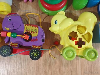 vkládačka, hlavolam, krtek bubínek s míčky - 2