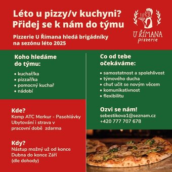 Hledáme brigádníky na letní sezonu 2025 - 2