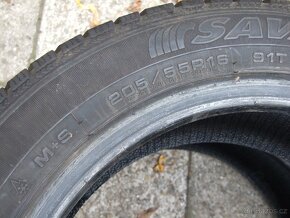 4x zimní M+S 205/55R16 Sava Eskimo a Farroad 5 až 6,5mm - 2