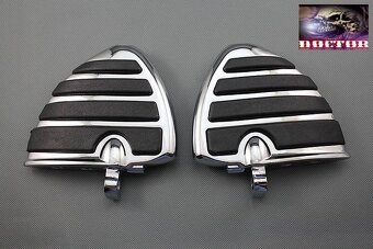 Masívní chrom plotny řidiče spolujezdce chopper,cruiser. - 2